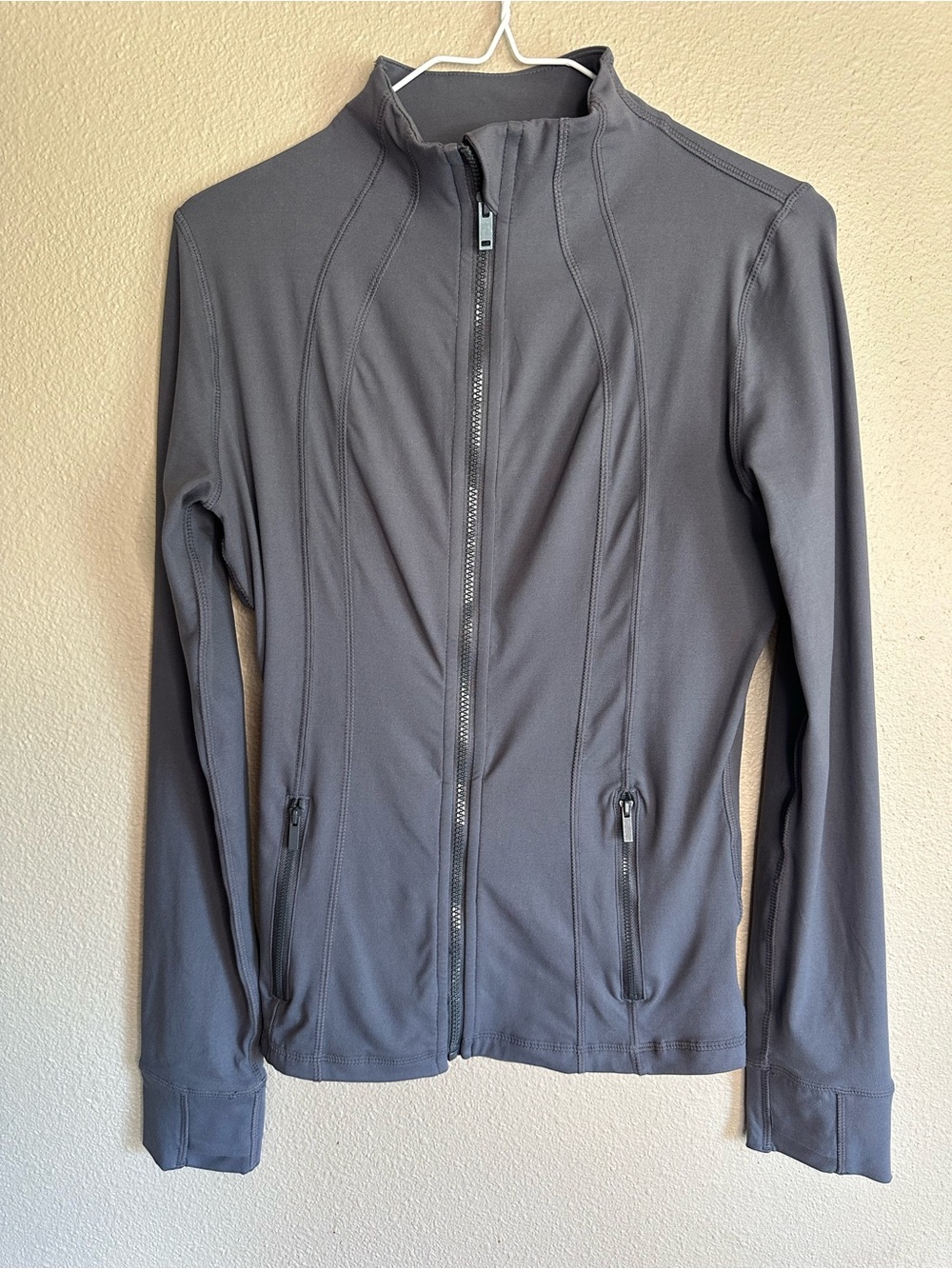 Gray Full-Zip Performance Jacket - Unbranded